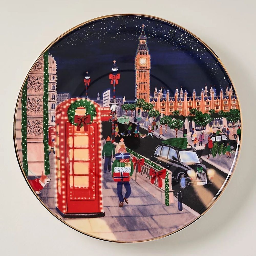 ❤️ New York City, London, Paris, D.C. Dessert Plates - NWT - Picture 4 of 6
